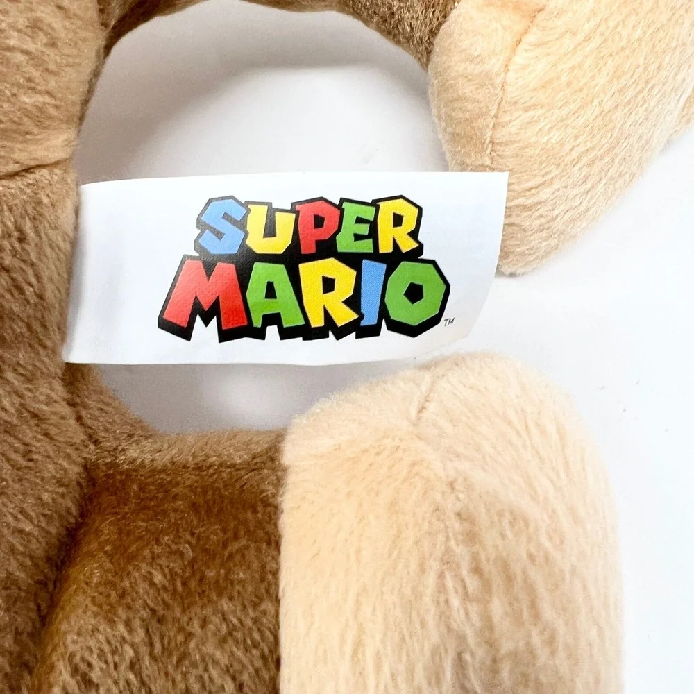 Nintendo Donkey Kong Plush Super Mario Stuffed Animal Brown 2024 Red Tie DK Logo
